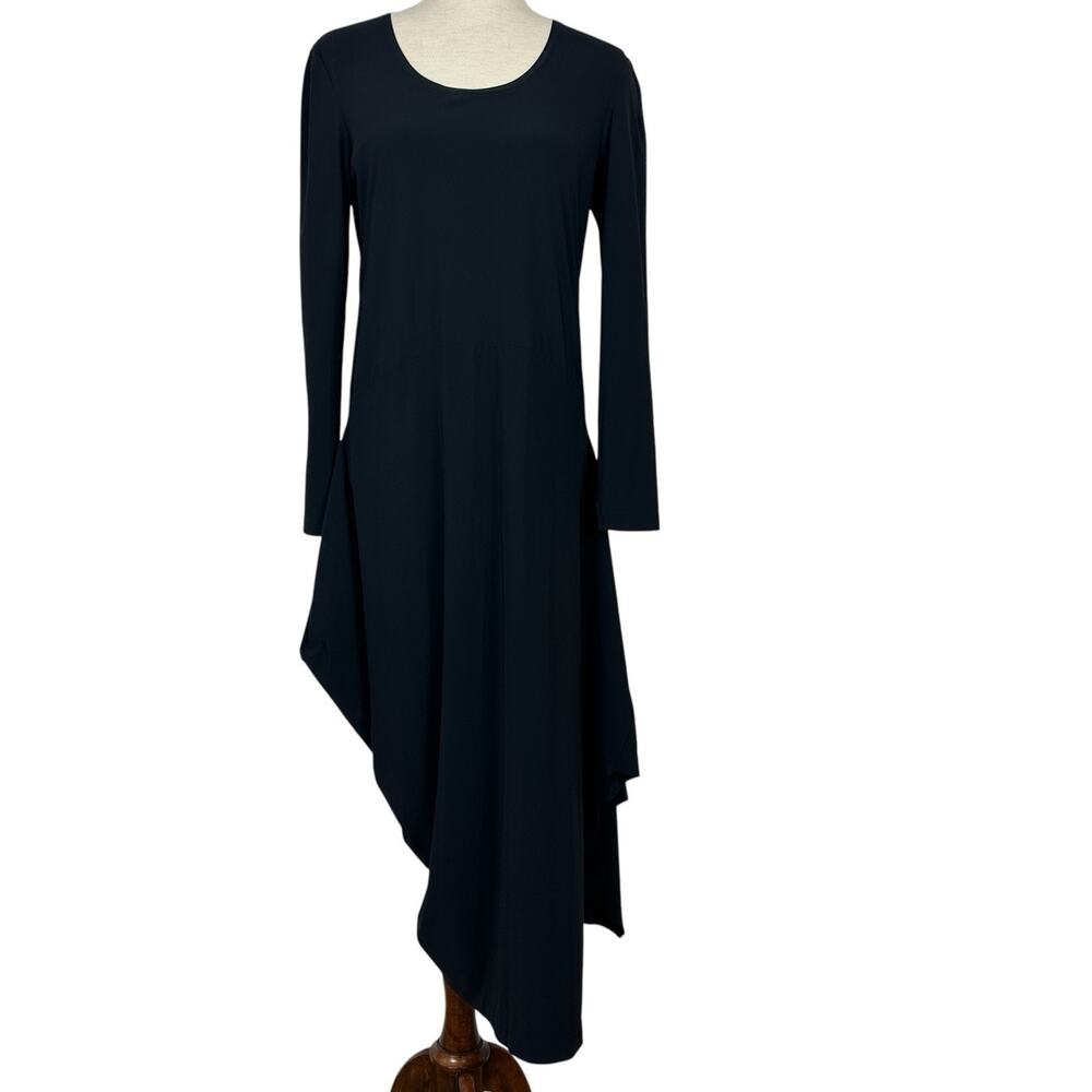 Elemente Clemente Dress Small Black Asymmetrical Bubble Avant Garde Minimalist